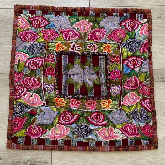 Guatemalan Handmade Pillow Cover and Feather Insert - Picture 7 of 7